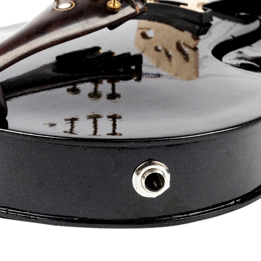 4/4 Full Size EQ Violin with Case Bow String Shoulder Rest Tuner Black