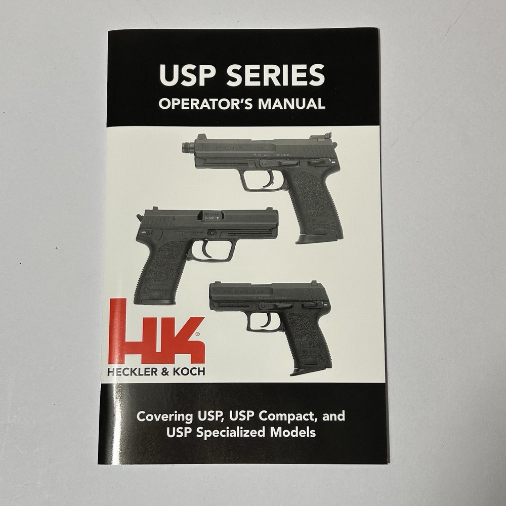 Heckler & Koch USP Operator's Manual for USP, Compact & Specialized Models
