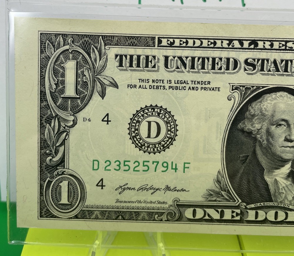 2021 $1 Bill - 💵 Cutting Error & Shifted Overprint! MODERATE MULTI-ERROR NOTE!