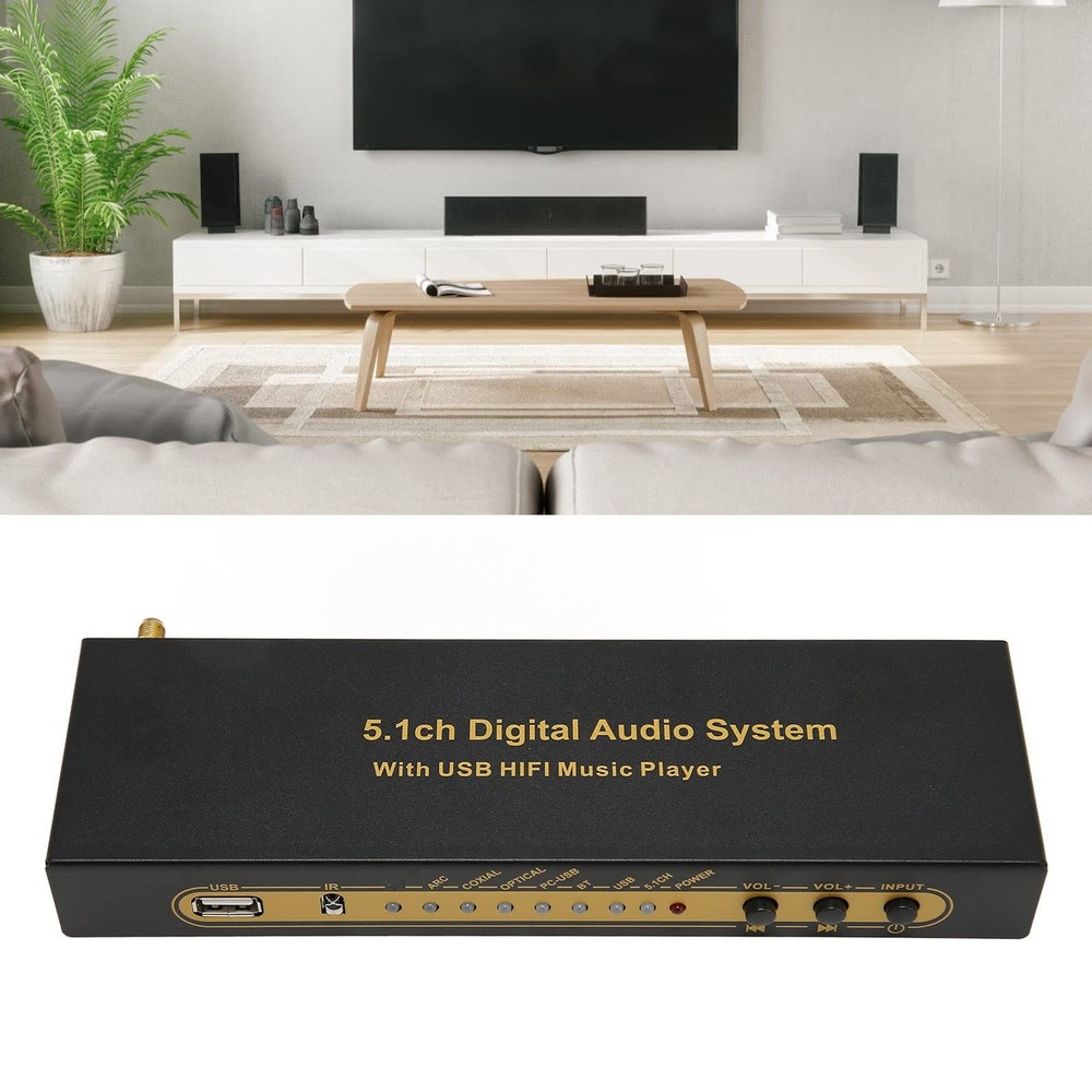 Sound Decoder , 5.1CH Digital Sound Decoder , Support HDCP 2.3 2.2 1.4, Digital