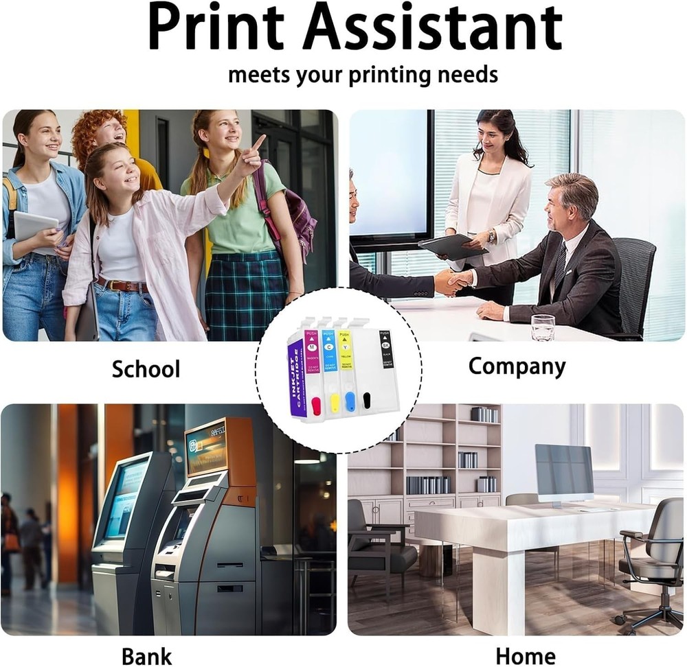 Refillable Sublimation Ink Cartridges for WF Printers - Environmentally Friendly