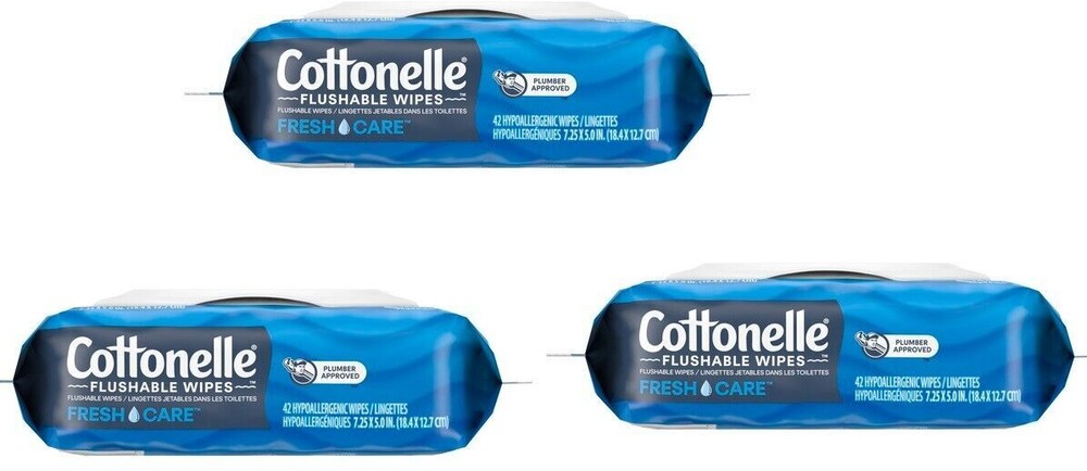 Cottonelle Flushable Wipes 42ct (3 Pack)