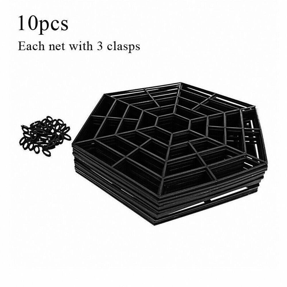 60pcs Pond Fish Guard Protector Plastic Floating Net Rings Protective Cover Tool