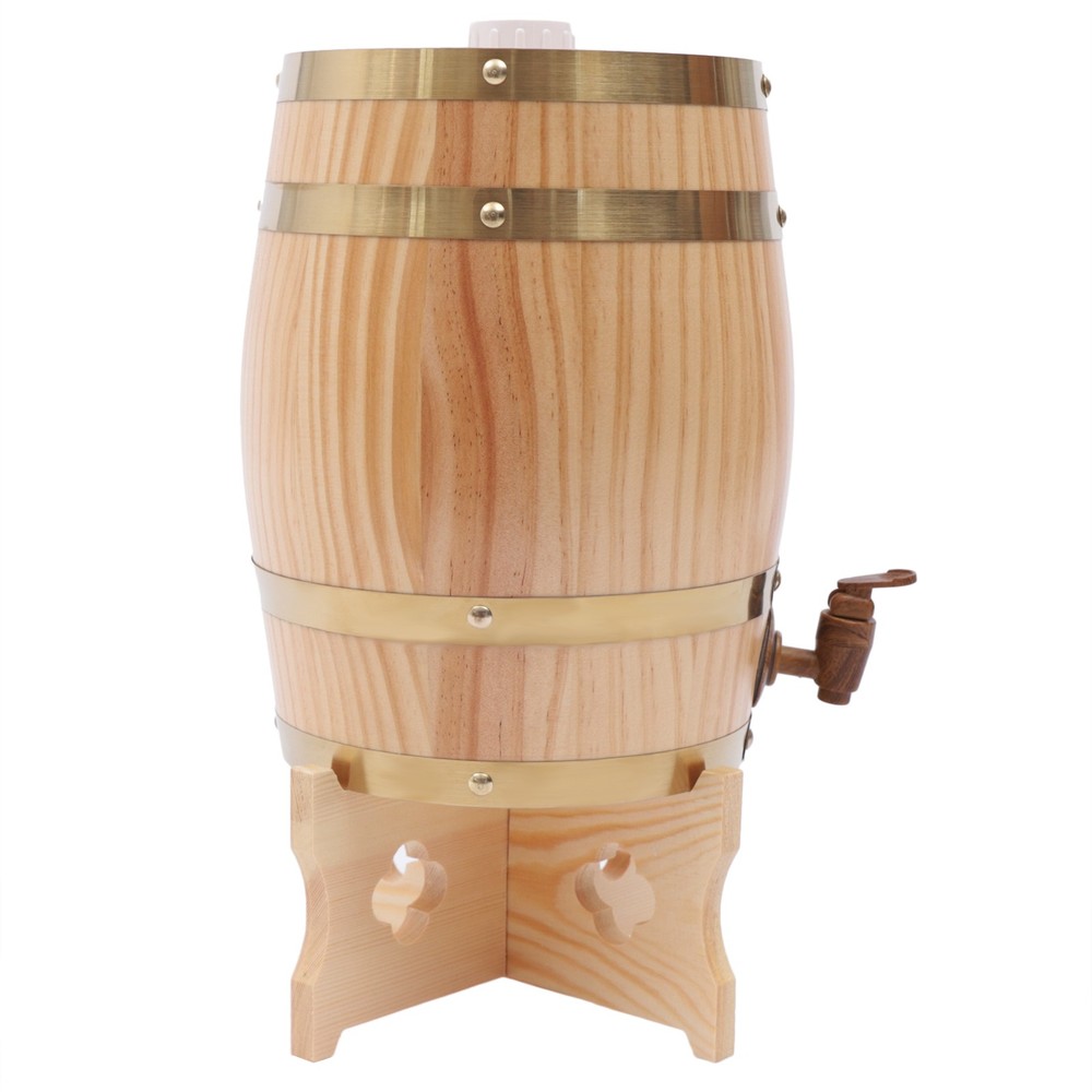 5L/1.32Gal Aging Barrel Wooden Whiskey Barrel Bourbon Wine Barrel Home