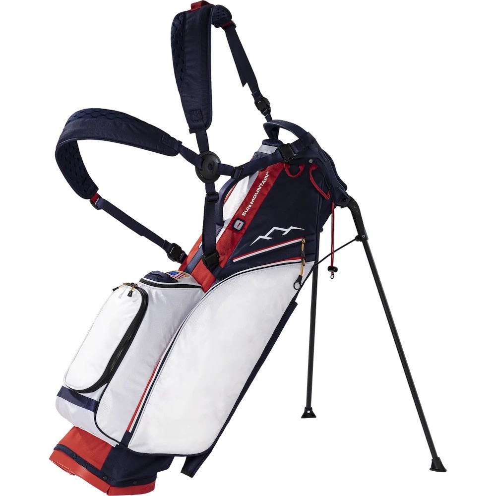 New Sun Mountain Golf Eclipse 2.5 Stand Bag Navy/White/Red