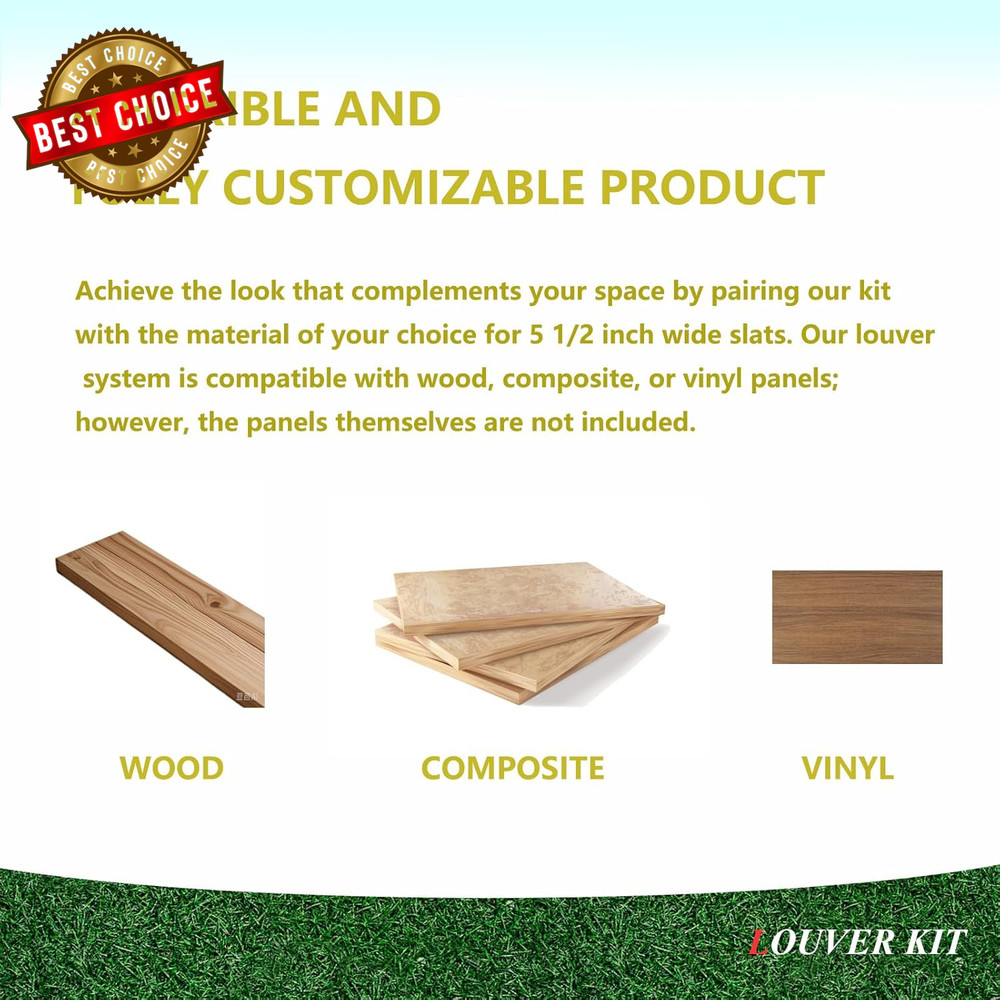 Louver Bracket Kit, Deck Sunblind System, Shutters Hardware System for Windows G