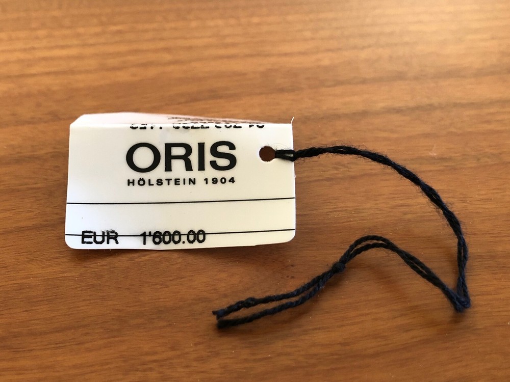 Oris Watch Tag Label - Ref. 0173377304153