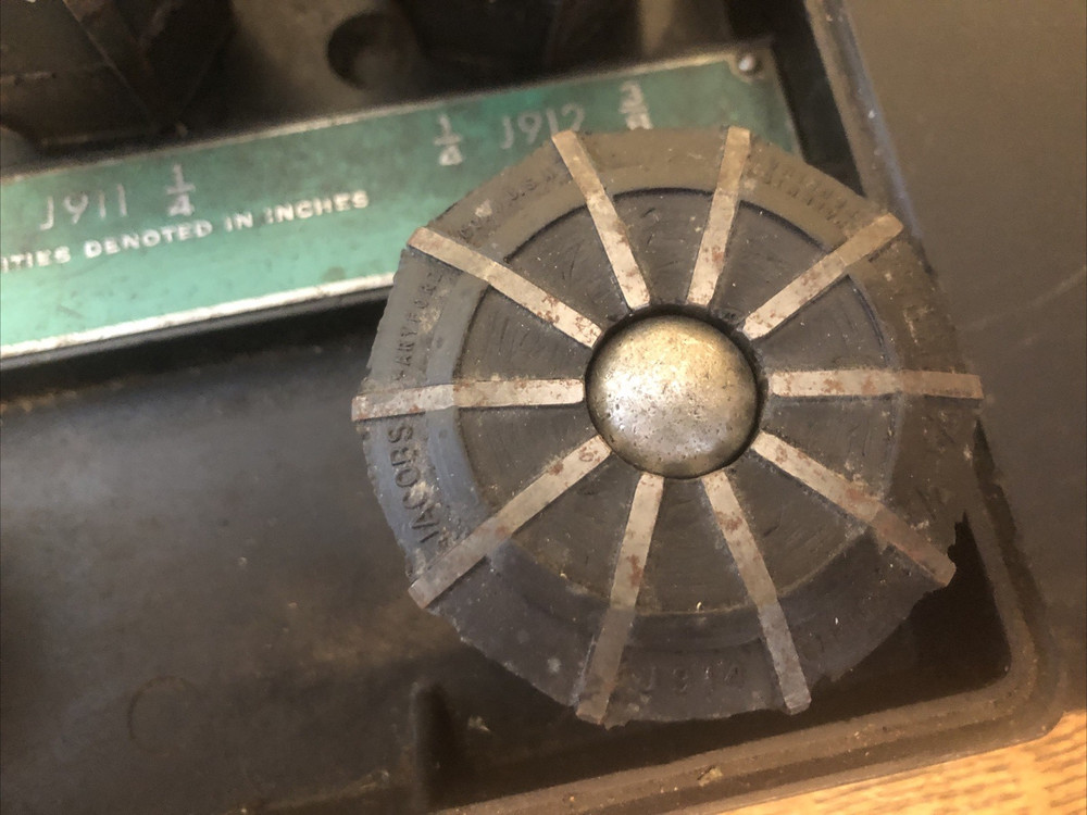 Jacobs Rubber Flex Collets J910-J914 Used Condition