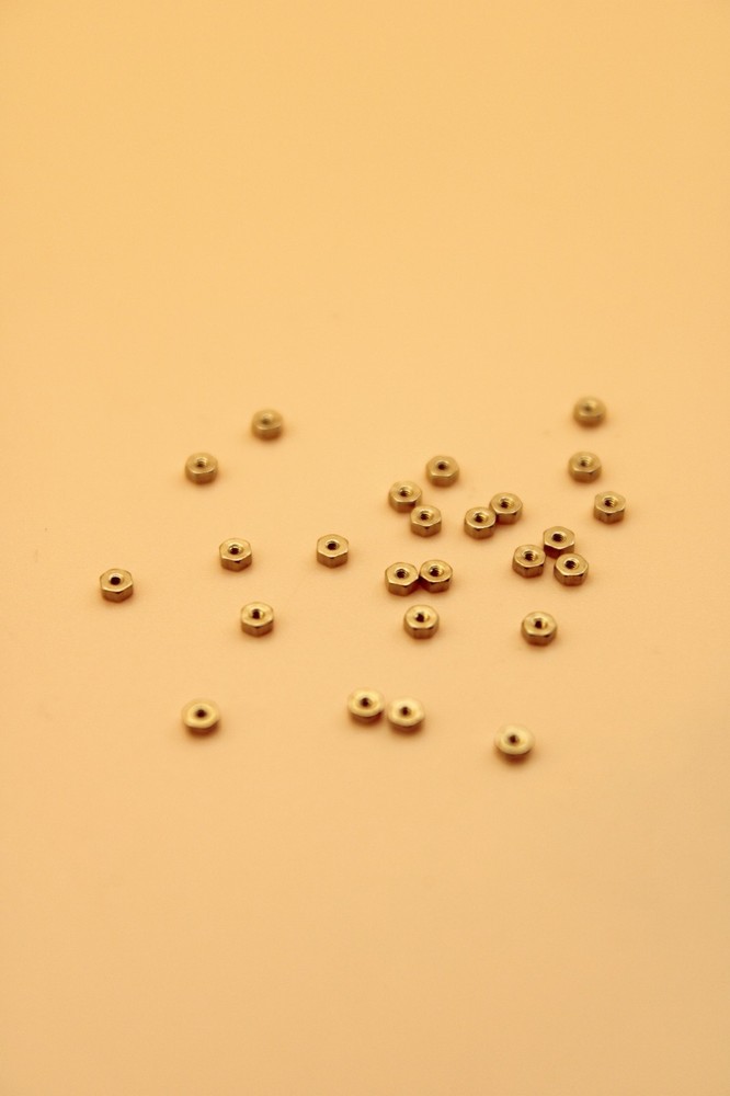 M0.8 Nuts 24 Pk Copper Hexagonal Nut for Miniature Projects: Rare Micro Hardware