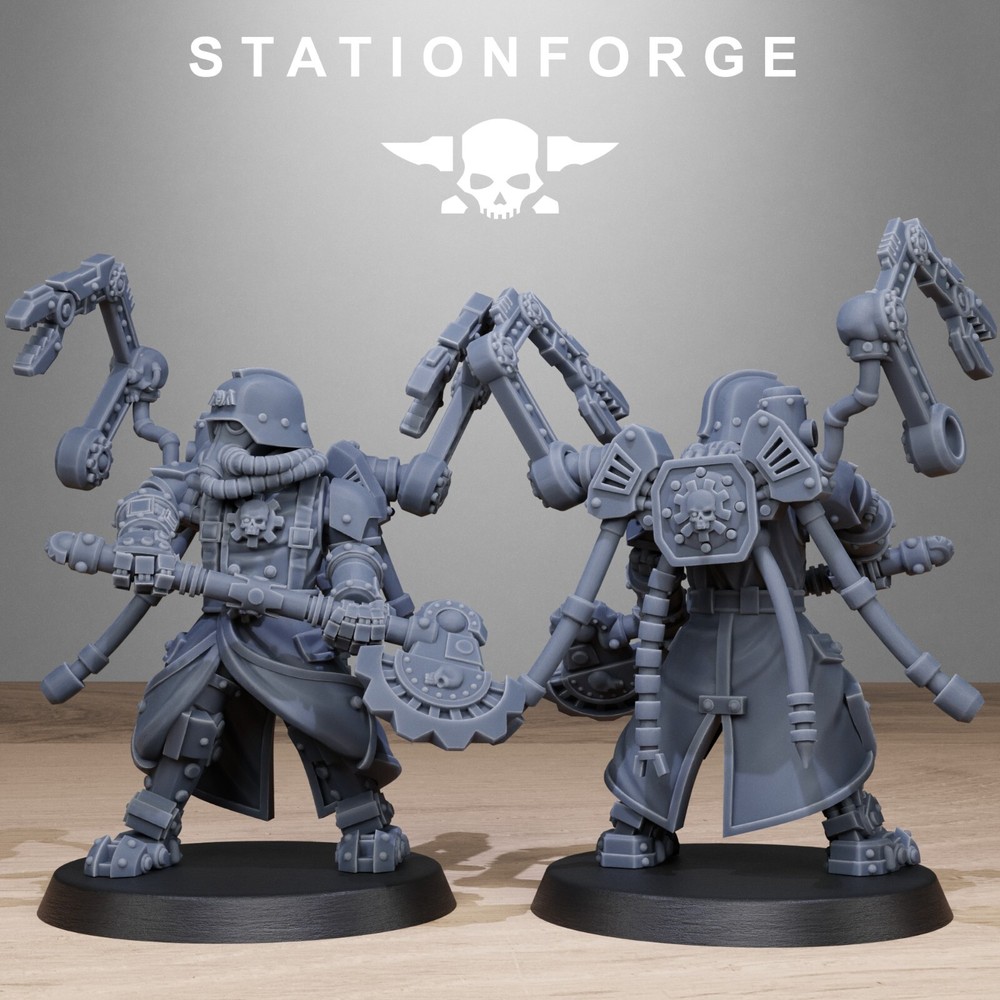 The GrimGuard Tech Engineers from Station Forge 32mm.
