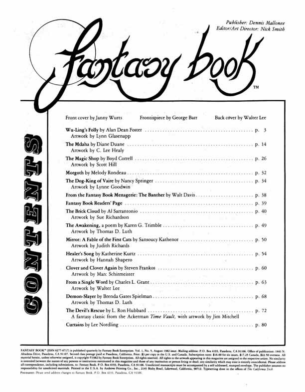 Fantasy Book #5 (NM) August 1982 Issue