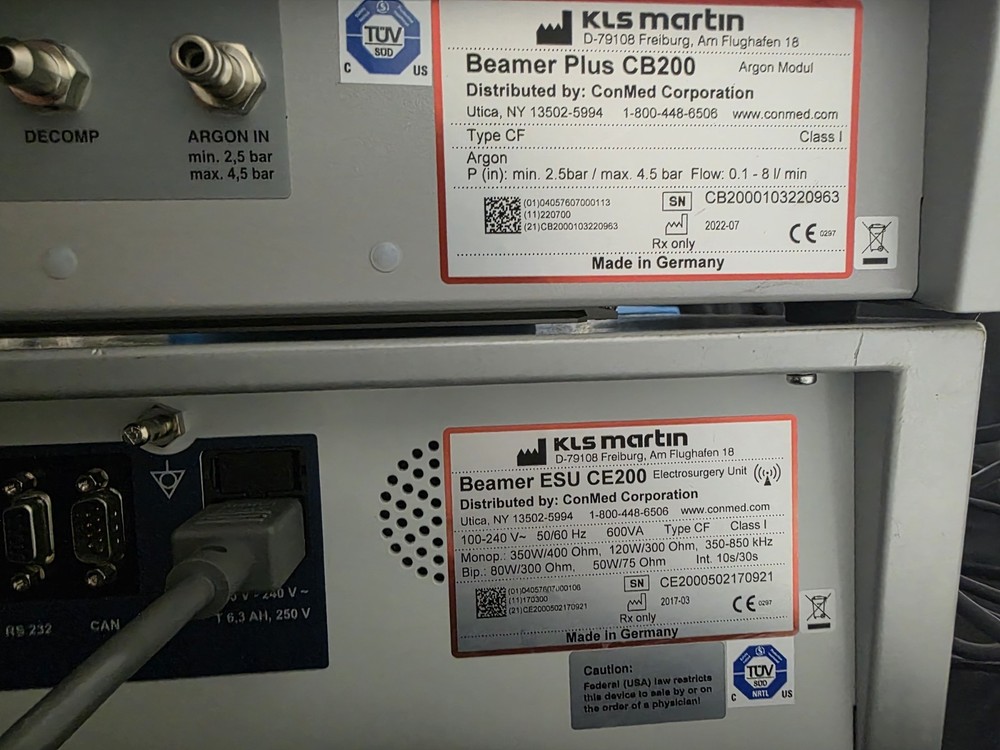 ConMed Beamer Mate Plus Endoscopic Electrosurgical System