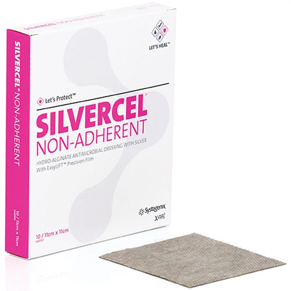 Silver Alginate Dressing Silvercel Non-Adherent 2 X 2_Box/10