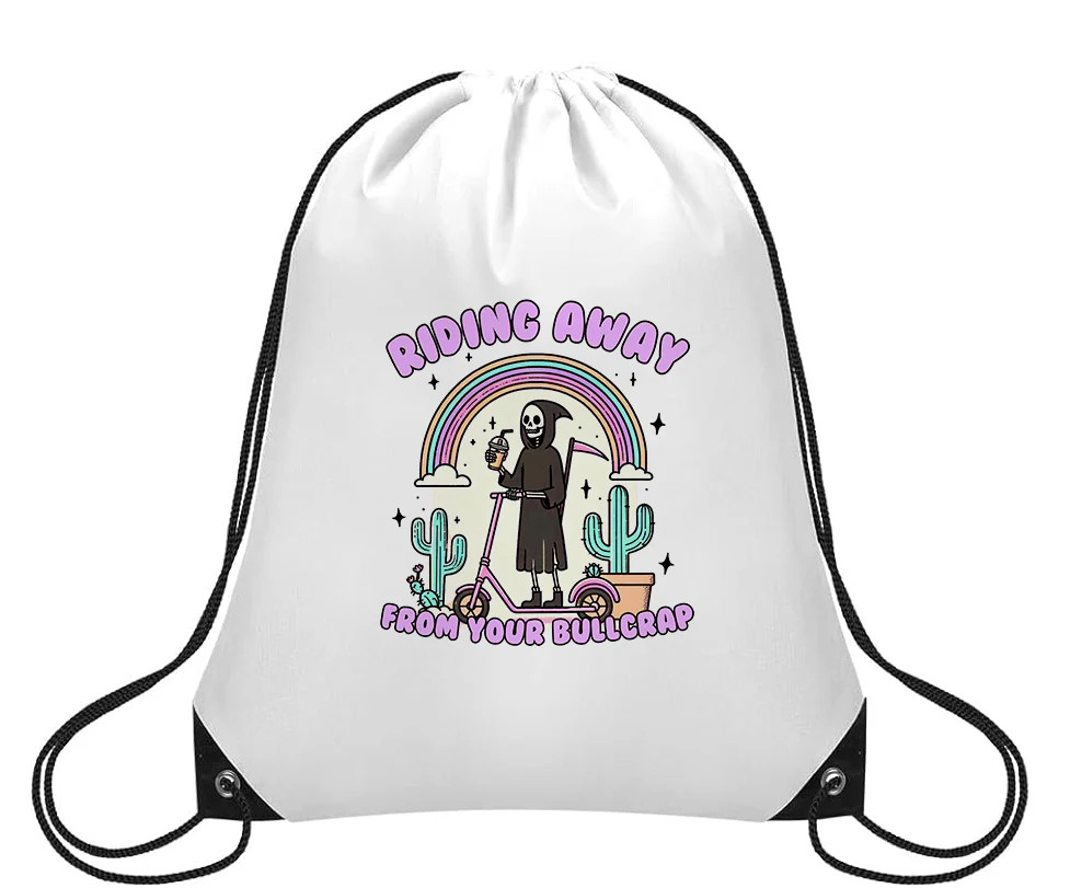 Riding Away - Small Drawstring Backpack