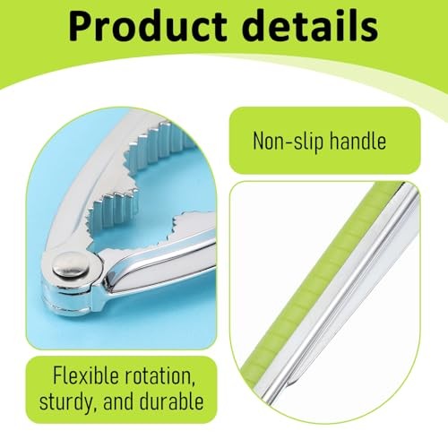 JJUNW Nut Crackers Nutcracker, Heavy Duty Walnut Cracker Tool, with