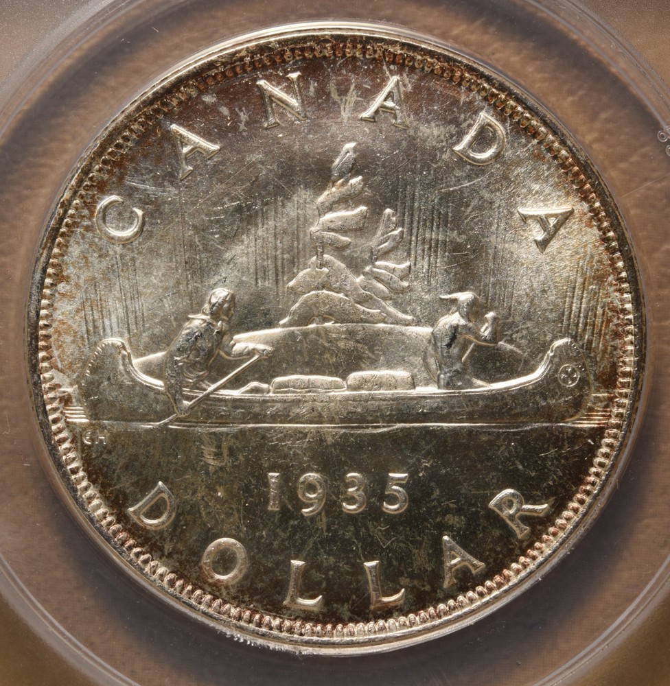 1935 Canada Silver Dollar ANACS MS64