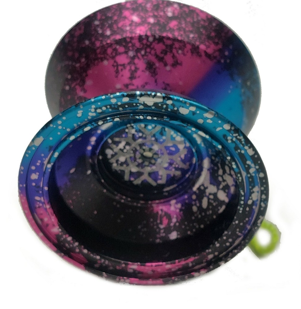 Acid Unresponsive Professional Trick String Magic YoYo Anodized Metal GALAXY