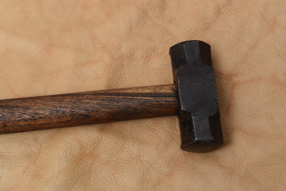 Handmade Blacksmith Hammer iron Wood Working double Head Tinsmith Hammer Tool