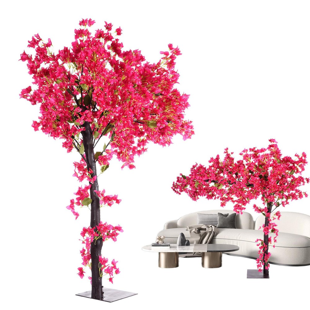 Artificial Decoration Tree,5.9ft Indoor RoseRed Artificial STOCK
