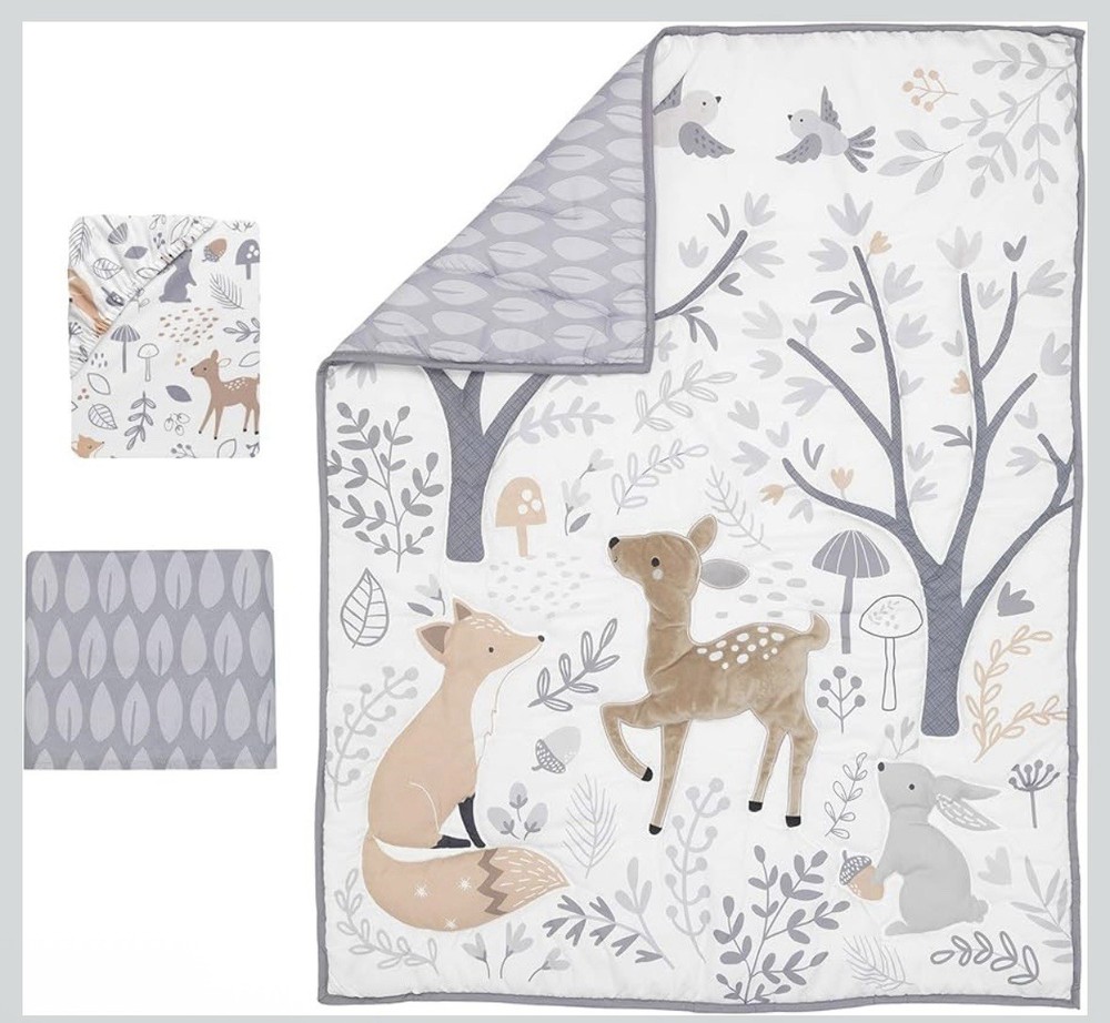 Woodland Nursery Crib Set