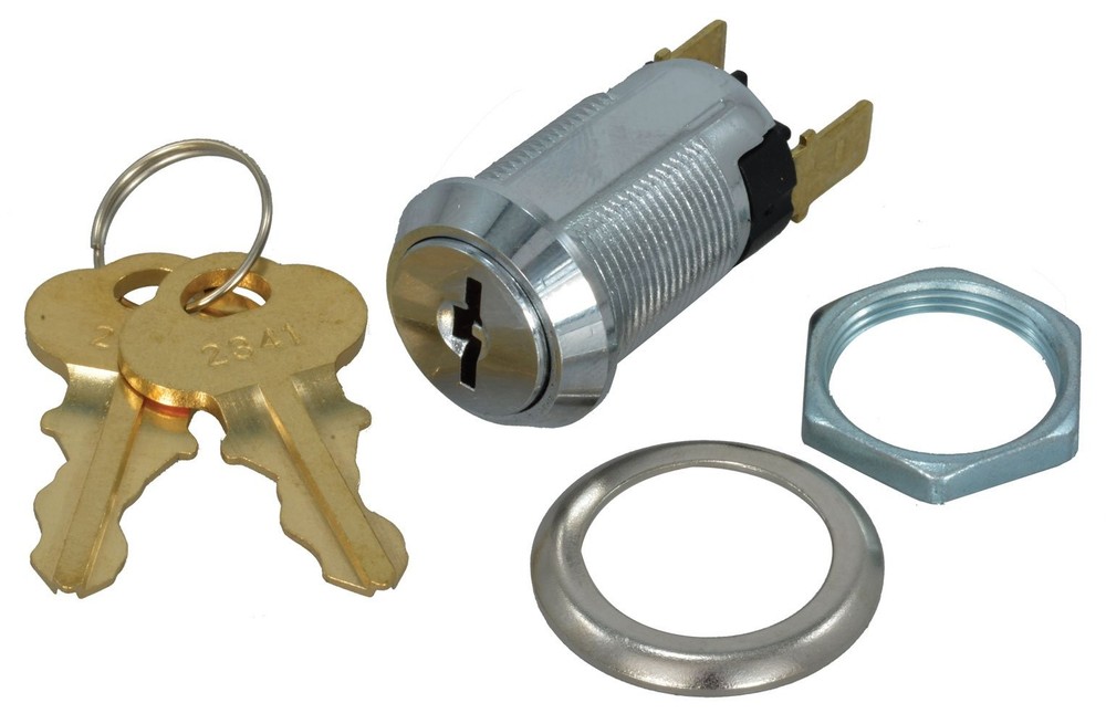 Round SPST Off-ON Keylock Switch Key 2341