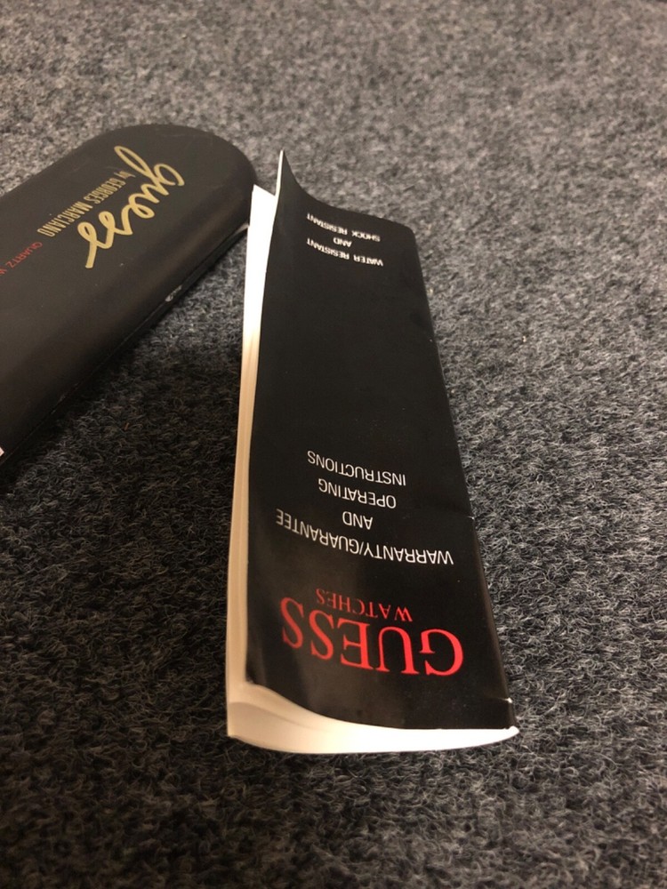 Empty Guess Container/ instruction booklet guess by Georges Marciano