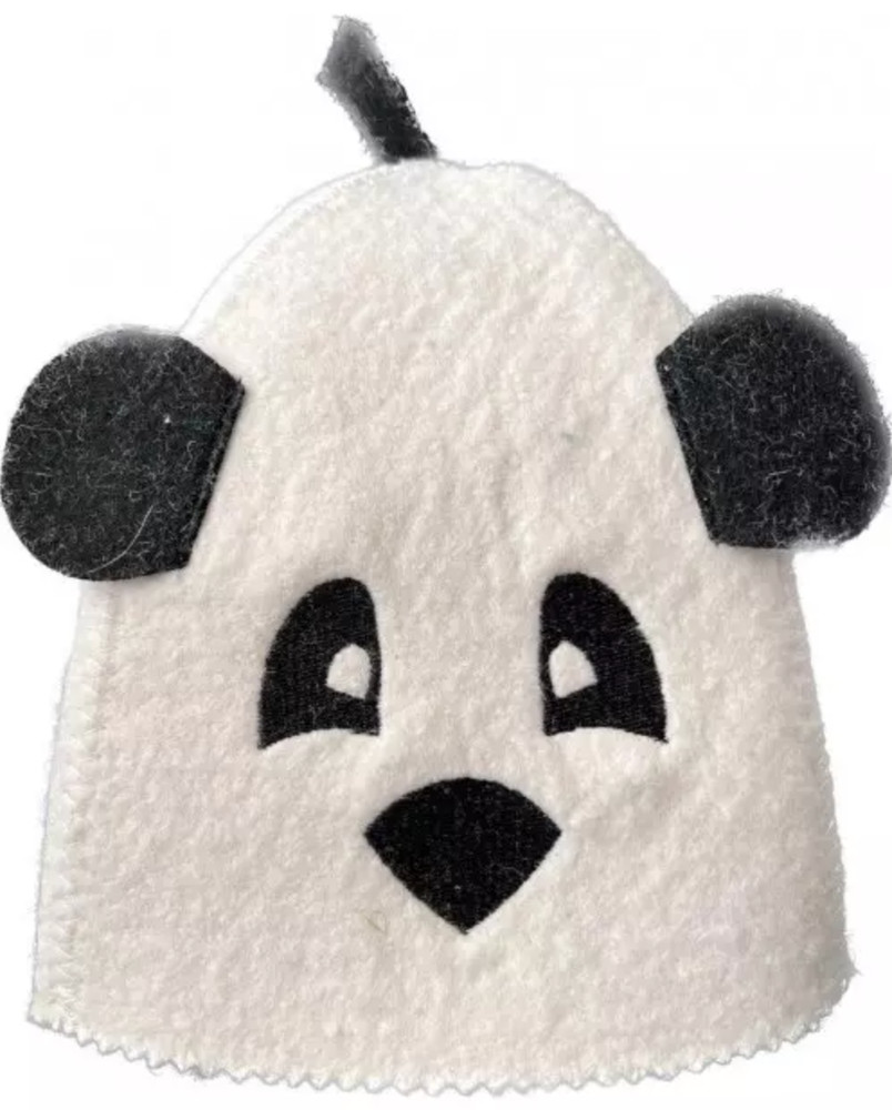 Sauna hat for kids -  Panda wool 100%
