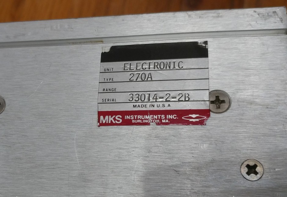 MKS 270A Display