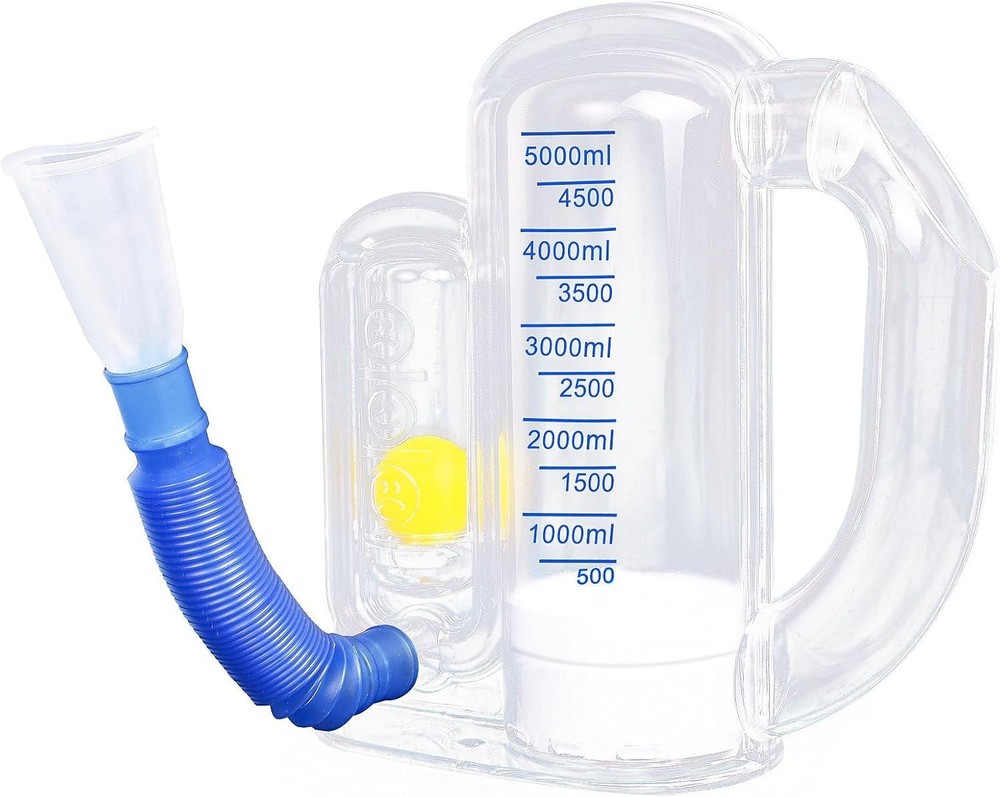 Incentive Spirometer Adult, Breathing Exercise Device for Lungs, Deep 5000ml