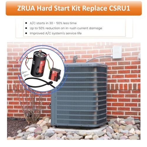 Hard Start Kit for Air Conditioner - Long Term Replace Compressor Saver Capacito