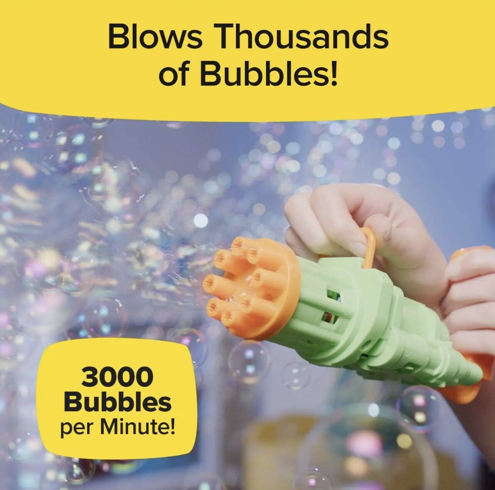 Battle Bubbles Automatic Bubble Machine by BulbHead Non Toxic Brand New