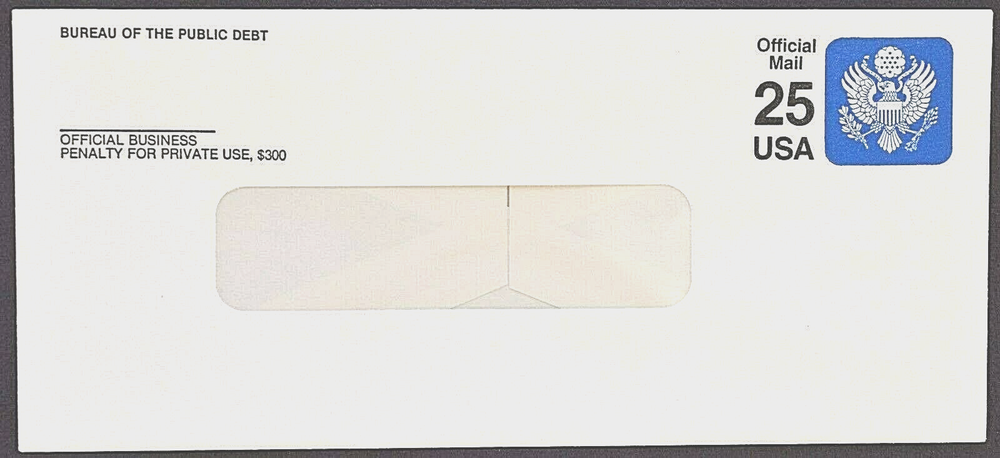 1988 US Sc. #UO78 Official mail envelope, mint, very good condition