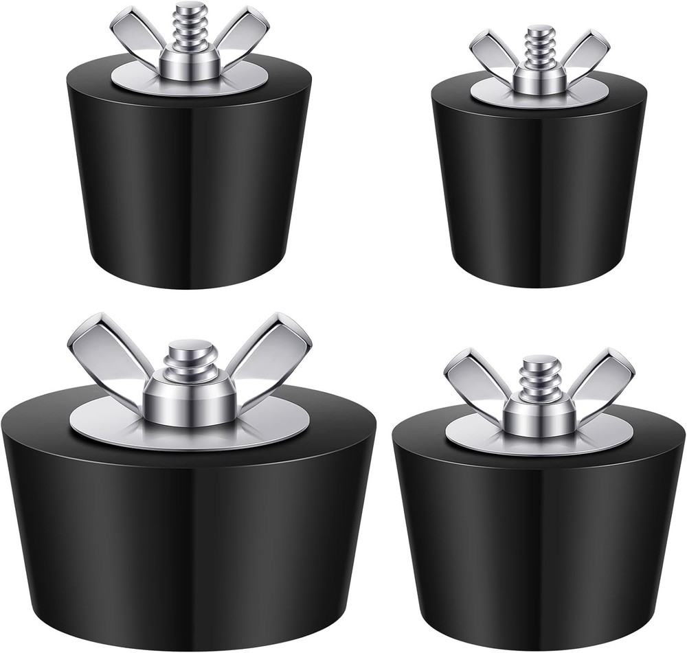 4 Pack 3 Size Pool Return Plugs Pool Skimmer Plug, Pool Winterizing Plug Pool...