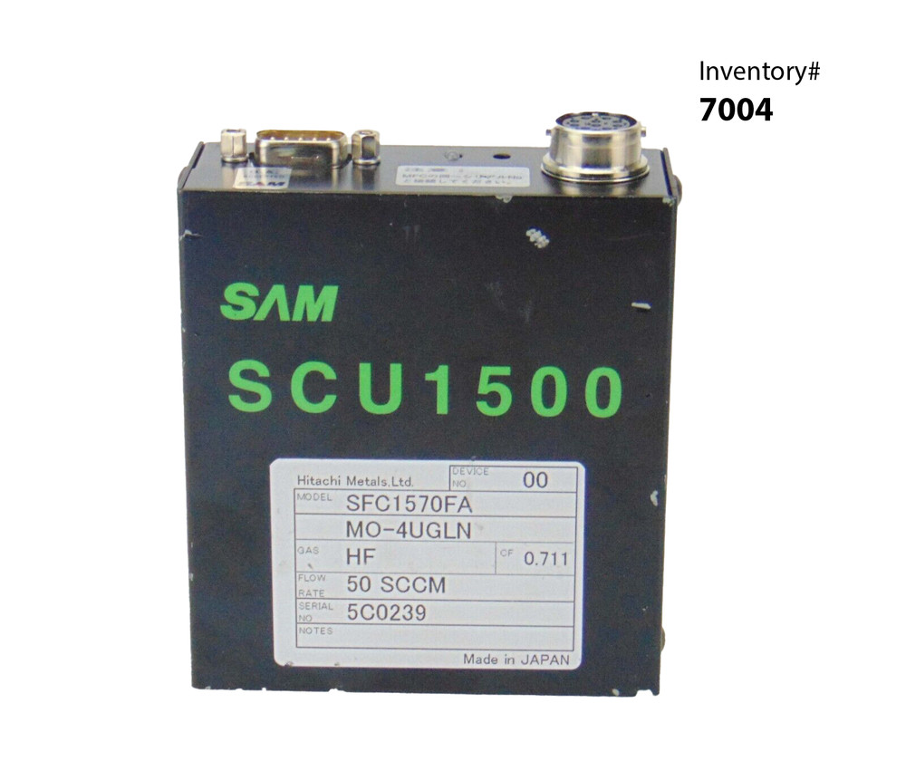 SAM SCU1500 SFC1570FA Controller, HF, 50 SCCM *used working