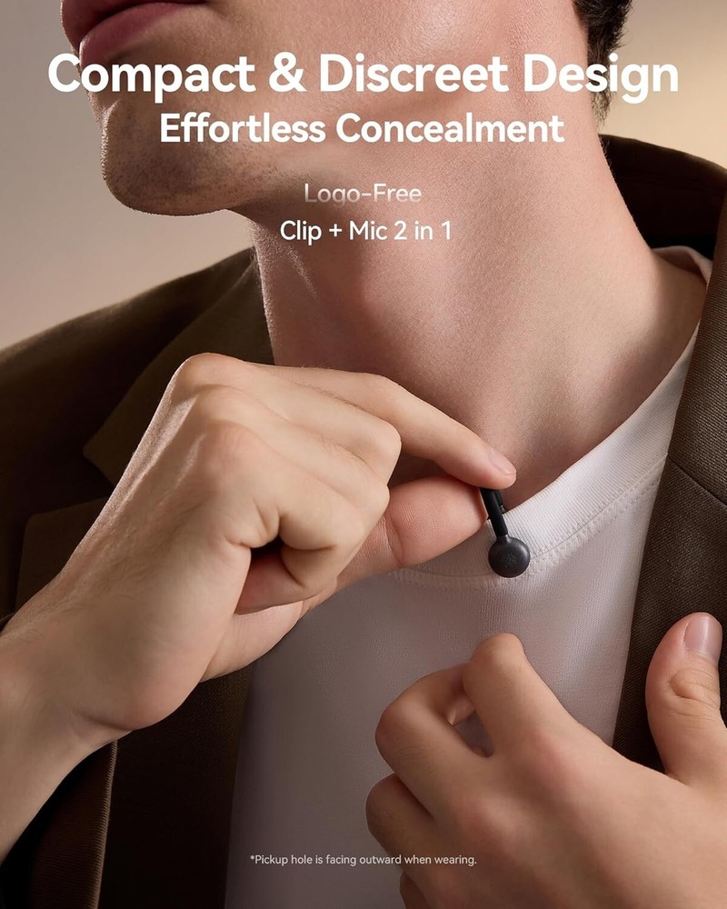 Hollyland Lark M2S Wireless Lavalier Microphone USB-C Plug, iPhone 15/16 Android