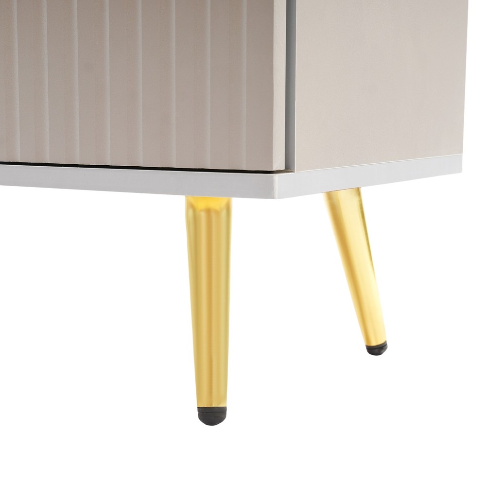 Modern Shoe Bench with Storage, Light Grey Entryway Stool, 60x32x50cm