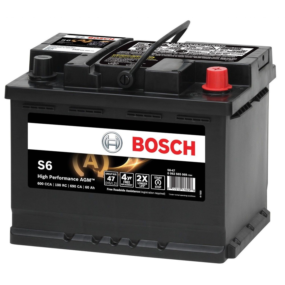 Bosch S6-47 Bosch High Performance Starter Battery
