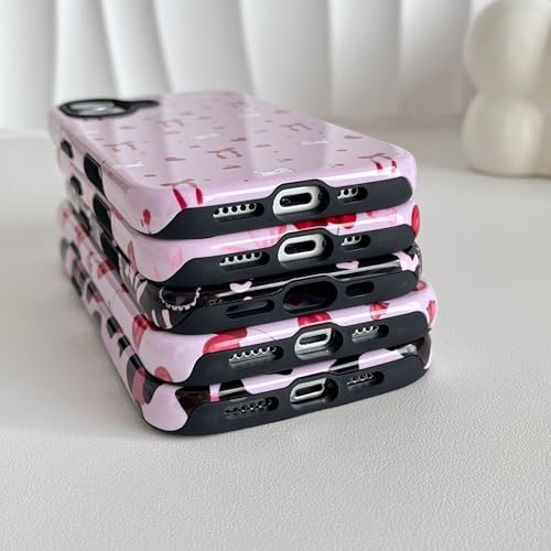 Case for iPhone 14 Plus/iPhone 15 Plus, iPhone 14 Plus/15 Plus Red Bow/Glossy