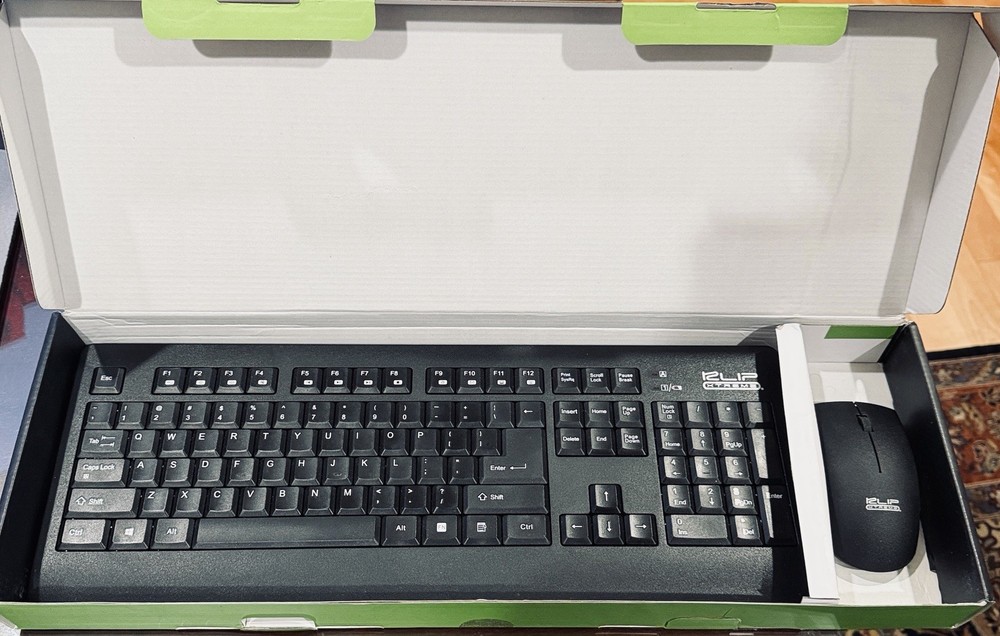Klip Xtreme Duodesktop Wireless Keyboard and Mouse Combo w/USB