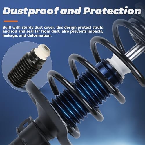 Front Complete Struts shocks Absorbers Assembly w/Coil Spring 2x Front Struts
