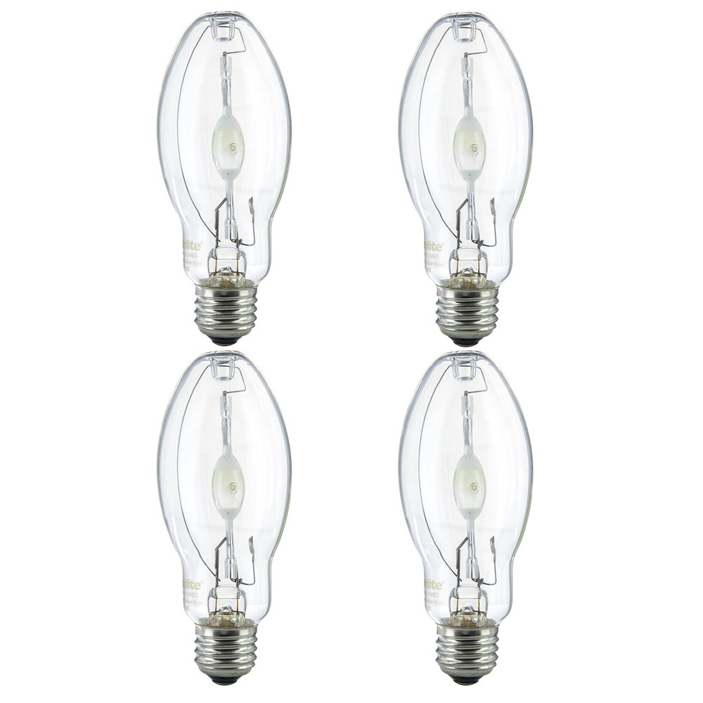 (Pack of 4) MH150/U/MED 150-Watt Metal Halide ED17 Bulb, Medium Base, Clear