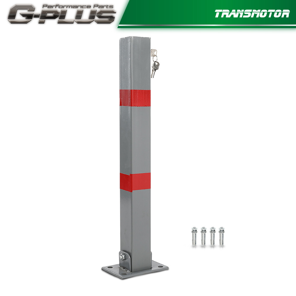 Square Heavy Duty Foldable Bolt Down Security Parking Post Bollard Driveway