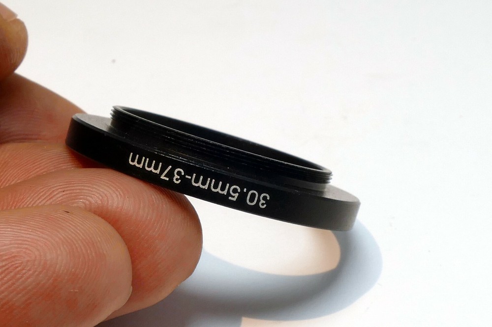 30.5mm to 37mm Step-Up ring Metal adapter double threaded lens