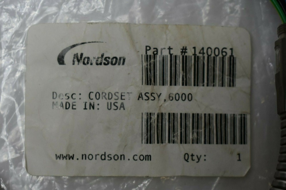 Nordson 140061 Replacement Cordset Assembly Series 6000