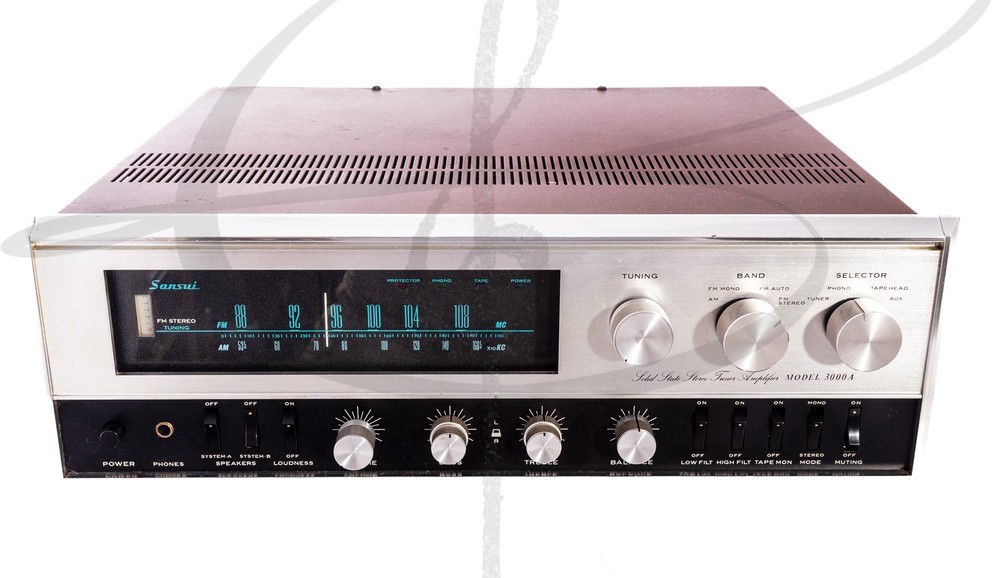 BEAUTIFUL WORKING VINTAGE SANSUI 3000A SOLID STATE STEREO RECEIVER 6MO WARANTY