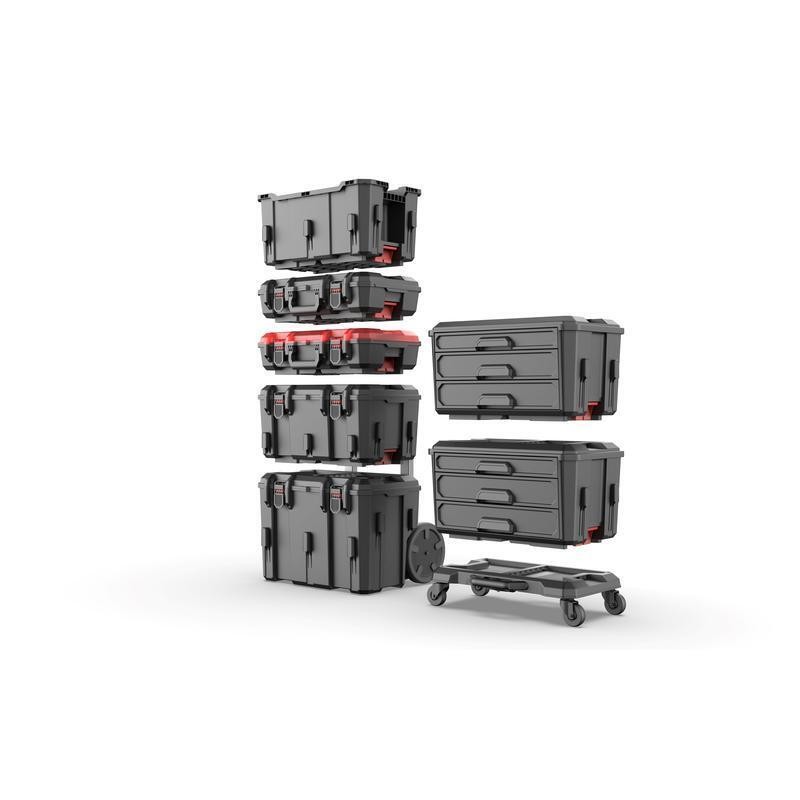 Rolling Dolly Tool Organizer Heavy-Duty Storage Easy Slide System Modular Mobile