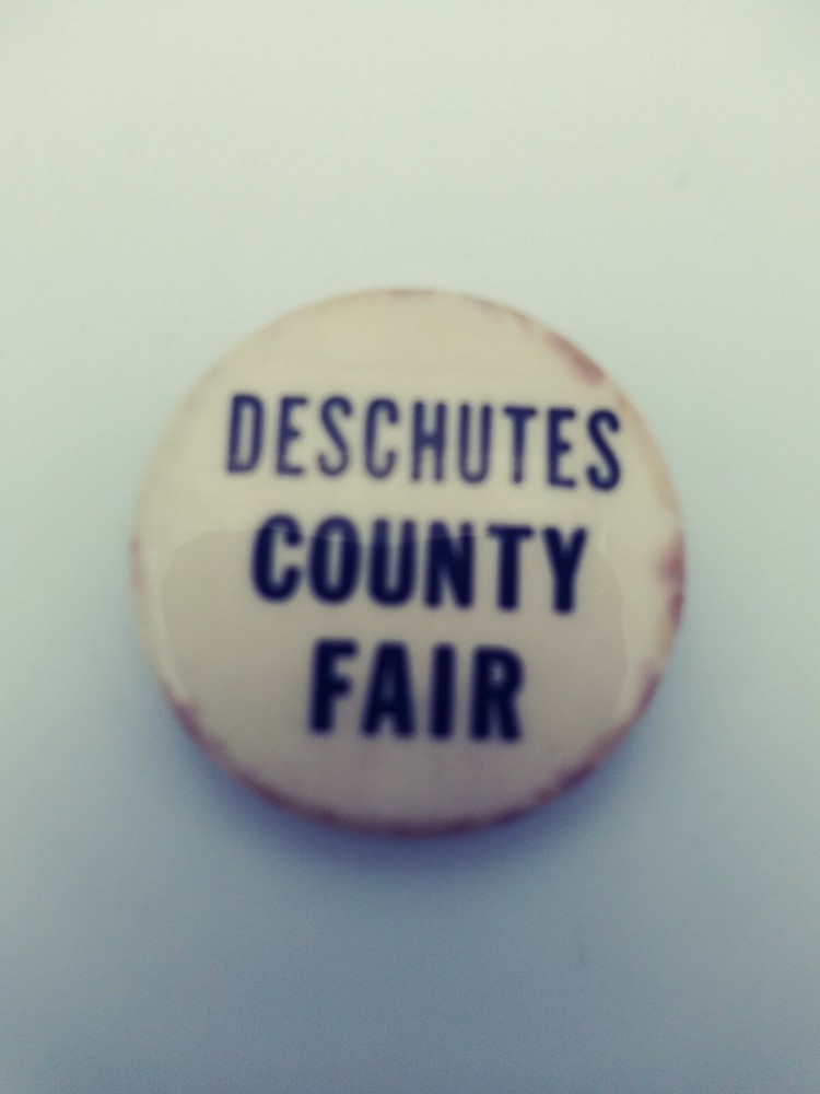 Vintage Deschutes County Fair Oregon Button Pinback