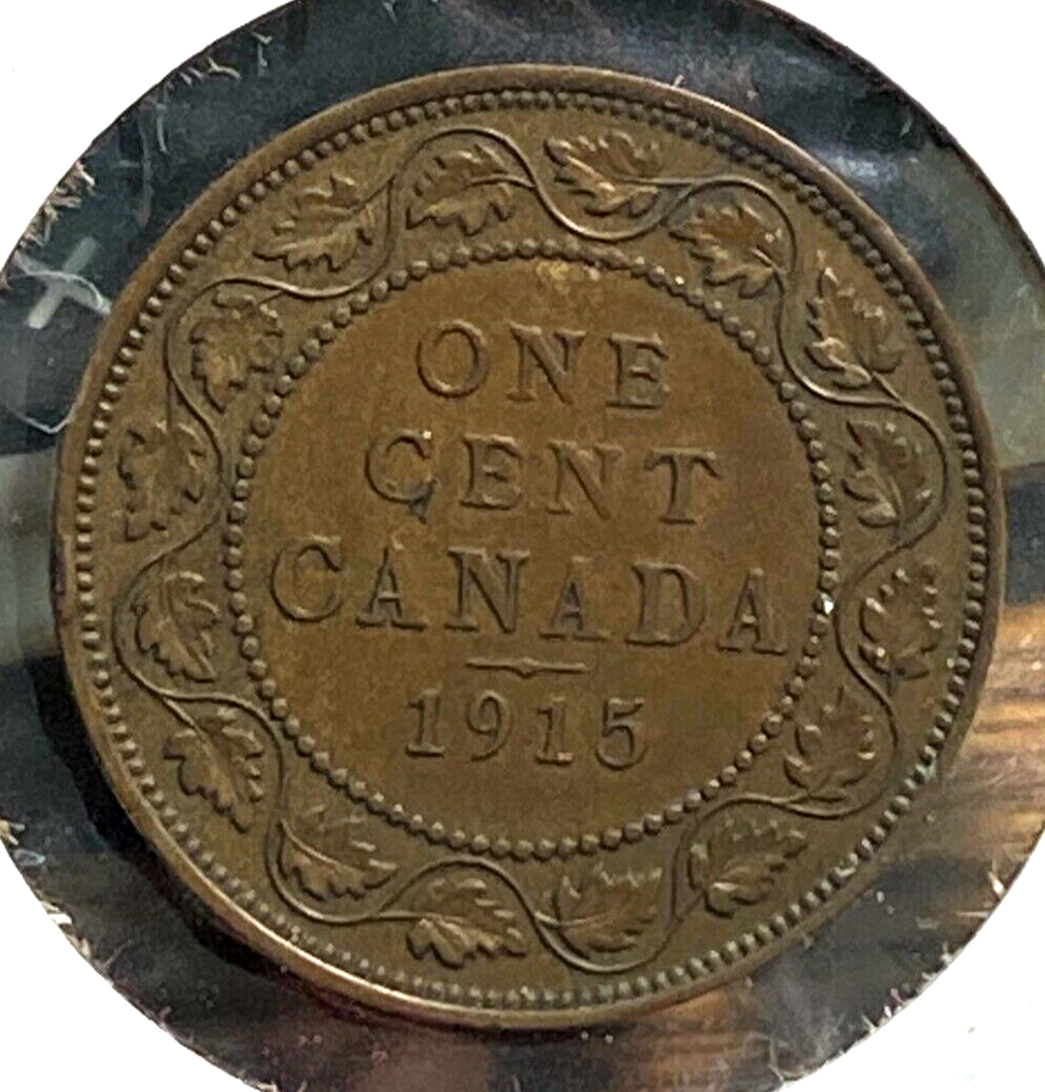 1915 Canada Large Cent Nice Original Borderline Unc. CHRC