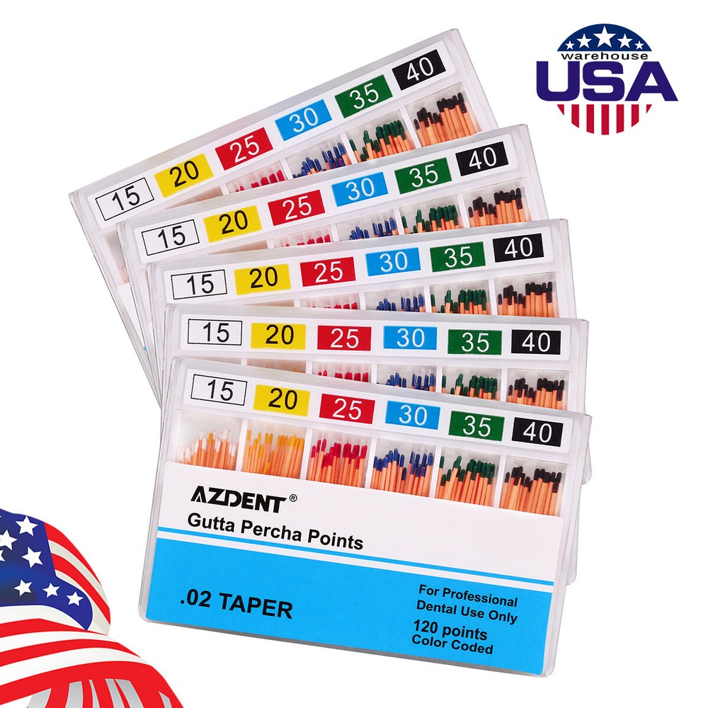 Dental Absorbent Paper Points/Gutta Percha Points For Eododontic Root Canal