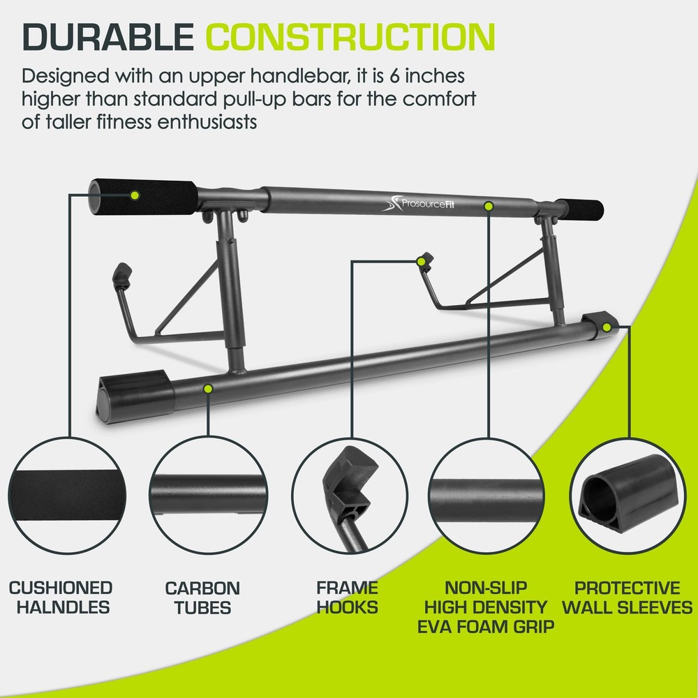 ProsourceFit Foldable Pull Up Bar/Doorway 40.25"L x 11.25"W x 2"H,